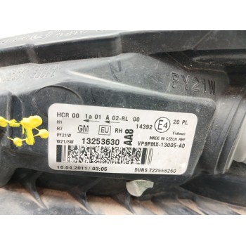 Recambio de faro derecho para opel meriva b monospace (s10) 1.4 (75) referencia OEM IAM 13253630  