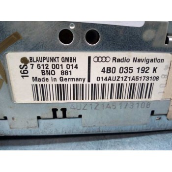 Recambio de sistema navegacion gps para audi allroad quattro (4b5) 2.5 tdi (132kw) referencia OEM IAM 4B0035192K  