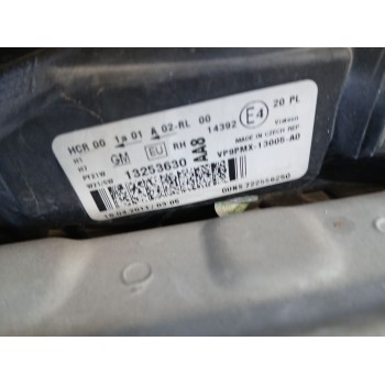 Recambio de faro derecho para opel meriva b monospace (s10) 1.4 (75) referencia OEM IAM 13253630  