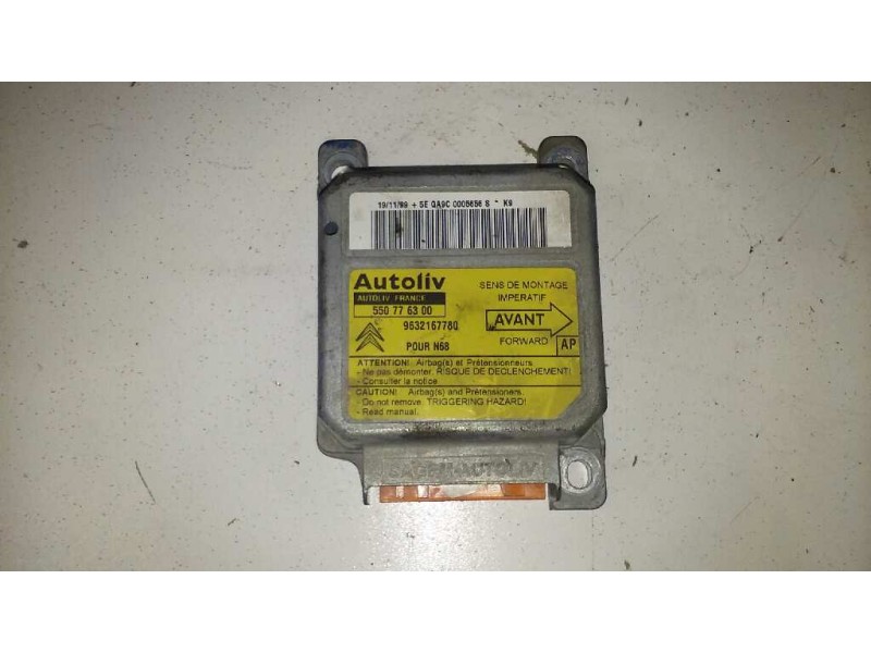 Recambio de centralita airbag para citroën xsara picasso 1.6 básico referencia OEM IAM 9632167780 9632167780 