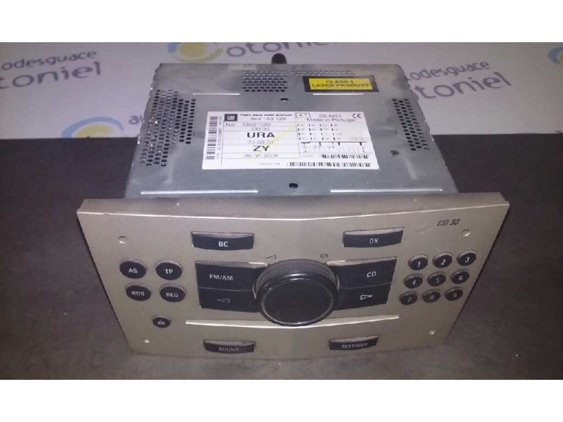 Recambio de sistema audio / radio cd para opel astra h ber. enjoy referencia OEM IAM 344183129  