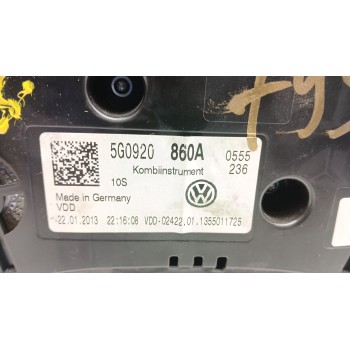 Recambio de cuadro instrumentos para volkswagen golf vii (5g1, bq1, be1, be2) 1.6 tdi referencia OEM IAM 5g0920860a  