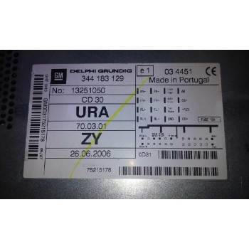 Recambio de sistema audio / radio cd para opel astra h ber. enjoy referencia OEM IAM 344183129  