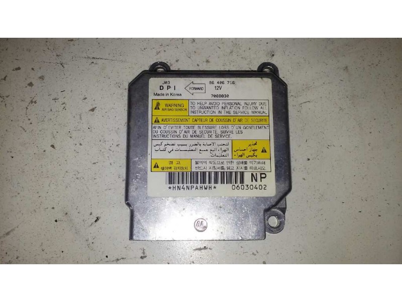 Recambio de centralita airbag para daewoo lacetti cdx referencia OEM IAM 96406716 7088830 96406716 