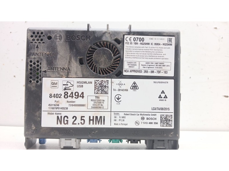 Recambio de modulo electronico para opel insignia berlina excellence referencia OEM IAM 84028494 7310400000000X 