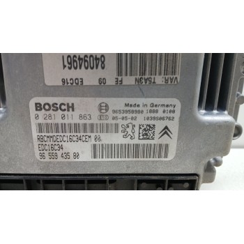 Recambio de centralita motor uce para peugeot 307 (s1) 1.6 16v hdi referencia OEM IAM 0281011863 9655943580 