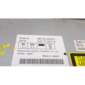 Recambio de sistema audio / radio cd para toyota rav 4 (a3) 2.2 d-cat referencia OEM IAM 8612042220  