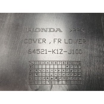 Recambio de plasticos para honda pcx pcx 125 (jk05) referencia OEM IAM 64521K1ZJ100 QUILLA FRONTAL 