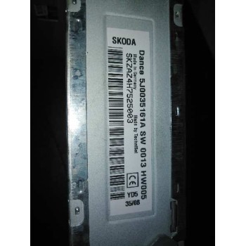 Recambio de sistema audio / radio cd para skoda fabia (5j2 ) urban referencia OEM IAM 5J0035161A  