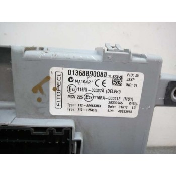 Recambio de centralita bsi para peugeot bipper avantage referencia OEM IAM 01368890080  