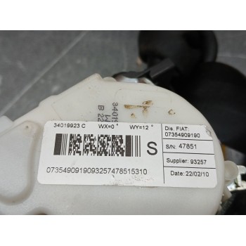 Recambio de cinturon seguridad delantero izquierdo para fiat bravo (198) 1.6 jtdm 16v cat referencia OEM IAM 33055165b 34019923c