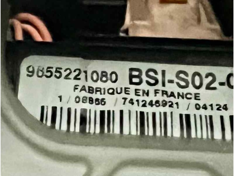 Recambio de centralita bsi para peugeot 407 st confort referencia OEM IAM 9655221080 BSIS02 
