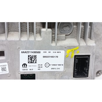 Recambio de cuadro instrumentos para fiat 500e (332_) elektro 3+1 (fa1) referencia OEM IAM 00522165170 aaa2211430500 