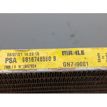 Recambio de condensador / radiador aire acondicionado para peugeot rifter 1.5 bluehdi 100 referencia OEM IAM 9816746580B  