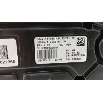 Recambio de cuadro instrumentos para dacia duster (hm_) 1.2 tce 125 (hmma) referencia OEM IAM A2C11457206 RNI248102187R 