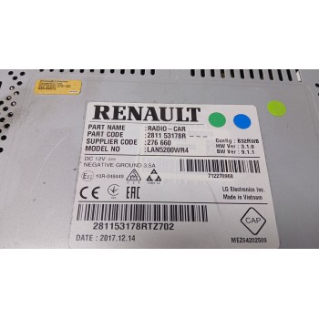 Recambio de sistema audio / radio cd para dacia duster (hm_) 1.2 tce 125 (hmma) referencia OEM IAM 281153178R 276660 