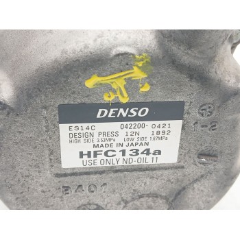 Recambio de compresor aire acondicionado para toyota auris hybrid active referencia OEM IAM 0422000421 es14c 8837047030