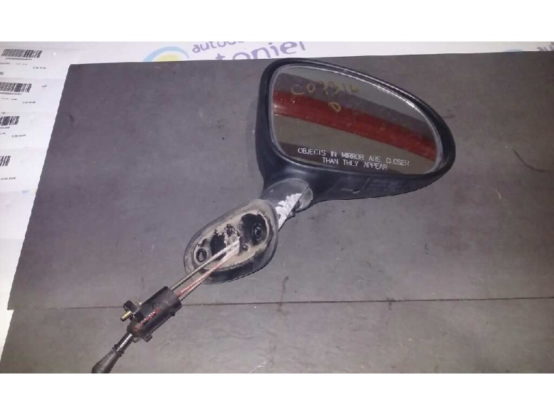 Recambio de retrovisor derecho para daewoo matiz cd referencia OEM IAM  NEGRO FALTA CARCASA BASE