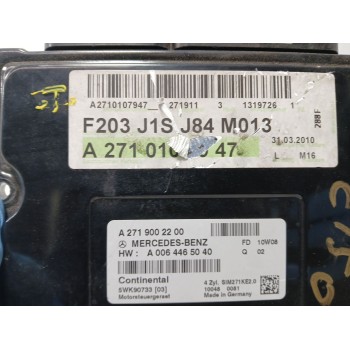 Recambio de centralita motor uce para mercedes-benz clase clc (cl203) clc 160 blueefficiency (203.731) referencia OEM IAM a00644