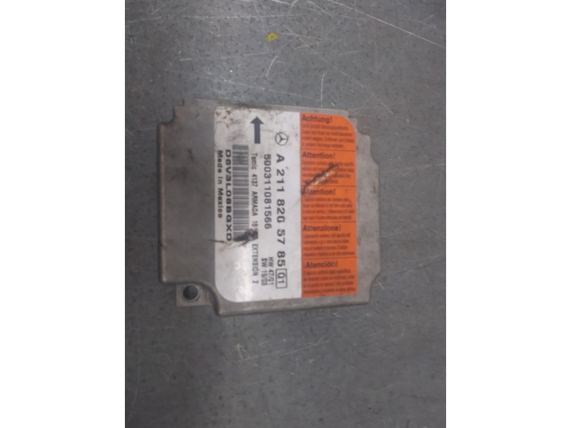Recambio de centralita airbag para mercedes-benz clase e (w211) e 320 cdi (211.026) referencia OEM IAM A2118205785  