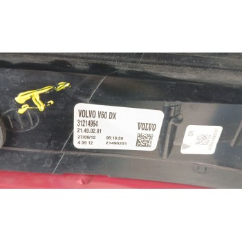Recambio de piloto trasero derecho para volvo v60 i (155) d3 / d4 referencia OEM IAM 31214964  