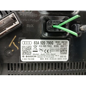 Recambio de cuadro instrumentos para audi q3 sportback (f3n) 35 tdi referencia OEM IAM 83a920790g 0263753038 