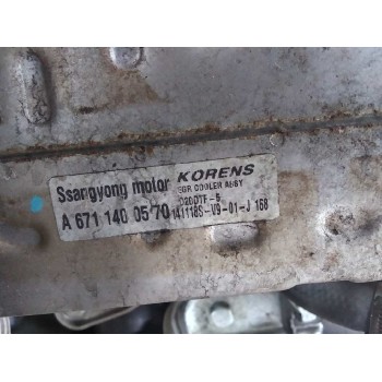 Recambio de enfriador egr para ssangyong korando 2.0 td cat referencia OEM IAM A6711400570 671660 