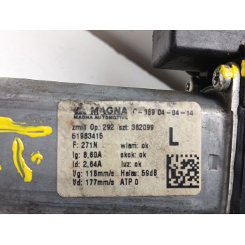 Recambio de elevalunas delantero izquierdo para alfa romeo mito (955_) 1.3 multijet (955axt1a) referencia OEM IAM 0000051983415 