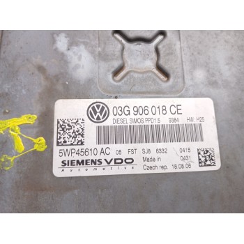 Recambio de centralita motor uce para volkswagen passat b6 (3c2) 2.0 tdi 16v referencia OEM IAM 03g906018ce 5wp45610ac 