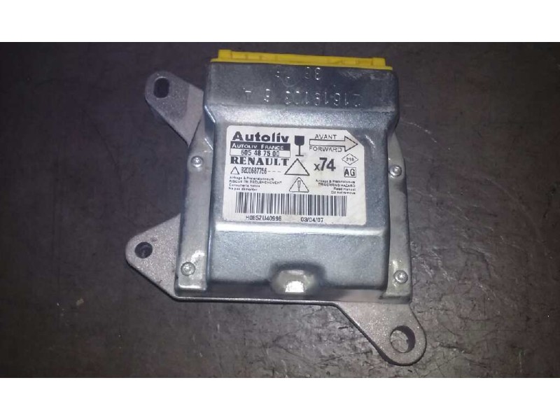 Recambio de centralita airbag para renault laguna ii (bg0) confort expression referencia OEM IAM 8200687756 8200687756 