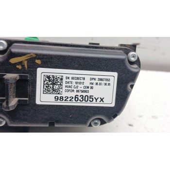 Recambio de mando climatizador para opel crossland x / crossland (p17, p2qo) 1.2 (75) referencia OEM IAM 98226305yx  