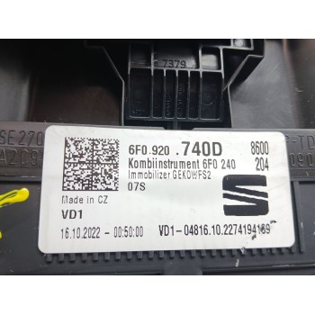 Recambio de cuadro instrumentos para seat arona (kj7, kjp) 1.0 tsi referencia OEM IAM 6f0920740d  