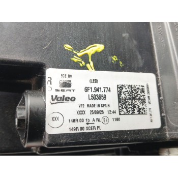 Recambio de faro derecho para seat arona (kj7, kjp) 1.0 tsi referencia OEM IAM 6F1941774 l503659 992941571ae