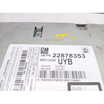 Recambio de sistema audio / radio cd para opel meriva b cosmo referencia OEM IAM 22878353  