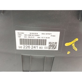 Recambio de cuadro instrumentos para opel crossland x / crossland (p17, p2qo) 1.2 (75) referencia OEM IAM 9822624180  