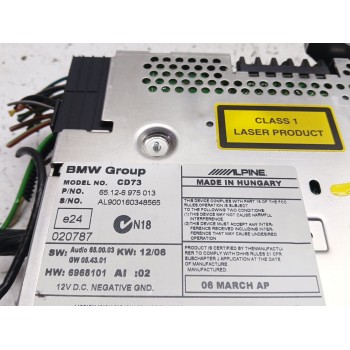 Recambio de sistema audio / radio cd para bmw 3 (e90) 320 d referencia OEM IAM 65126975013  