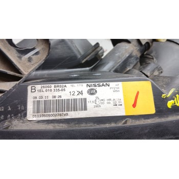 Recambio de faro izquierdo para nissan qashqai i (j10, nj10) 2.0 referencia OEM IAM 1el01033505  