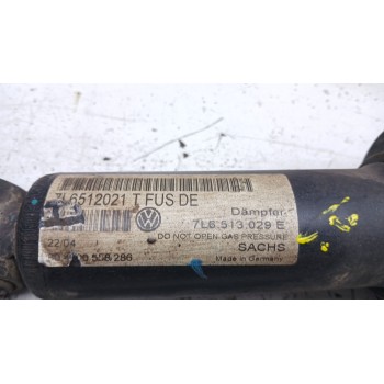 Recambio de amortiguador trasero derecho para volkswagen touareg (7la) v6 referencia OEM IAM 7l6512021t FUELLE ROTO 