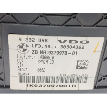 Recambio de cuadro instrumentos para bmw 3 (f30, f80) 318 d referencia OEM IAM 51459247992 937997001 9232895