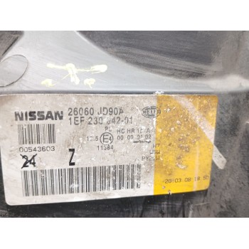 Recambio de faro izquierdo para nissan qashqai i (j10, nj10) 2.0 referencia OEM IAM 26060jd90a  