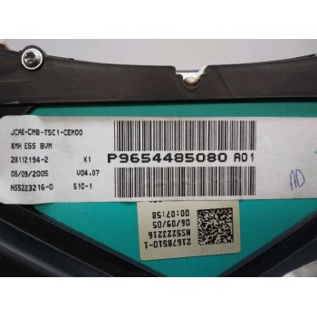Recambio de cuadro instrumentos para peugeot 307 break/sw (s2) sw referencia OEM IAM 9654485080 9654485080 
