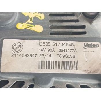 Recambio de alternador para fiat punto (199_) 1.3 d multijet referencia OEM IAM 0000052003513 / 0000071799281 51784845 tg9s036