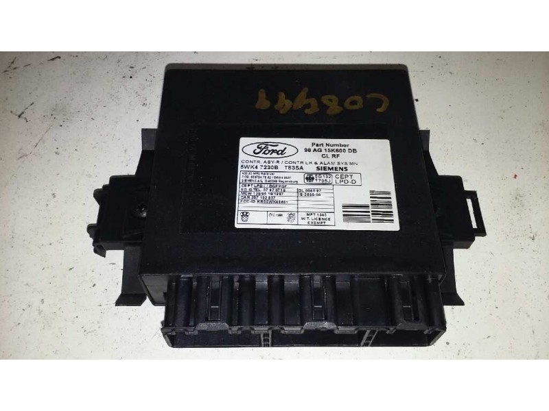 Recambio de modulo confort para ford focus berlina (cak) ghia referencia OEM IAM 98AG15K600DB  
