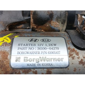 Recambio de motor arranque para kia xceed (cd) 1.6 gdi hybrid referencia OEM IAM 3610004270 61005417 3610004200