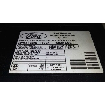 Recambio de modulo confort para ford focus berlina (cak) ghia referencia OEM IAM 98AG15K600DB  