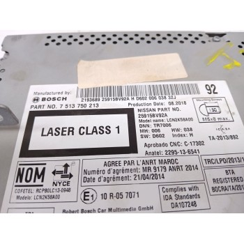 Recambio de pantalla multifuncion para nissan juke (f15) 1.6 referencia OEM IAM 7513750213  