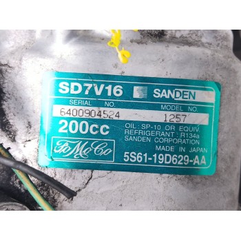 Recambio de compresor aire acondicionado para ford fusion (ju_) 1.6 tdci referencia OEM IAM 5s6119d629aa sd7v16 