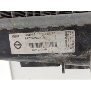 Recambio de radiador agua para nissan qashqai i (j10, nj10) 2.0 referencia OEM IAM 21400JD71A 21410jd21b rm2043