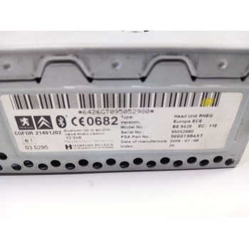 Recambio de sistema audio / radio cd para peugeot 3008 i monospace (0u_) 1.6 hdi referencia OEM IAM 21491J02 96661984XT 