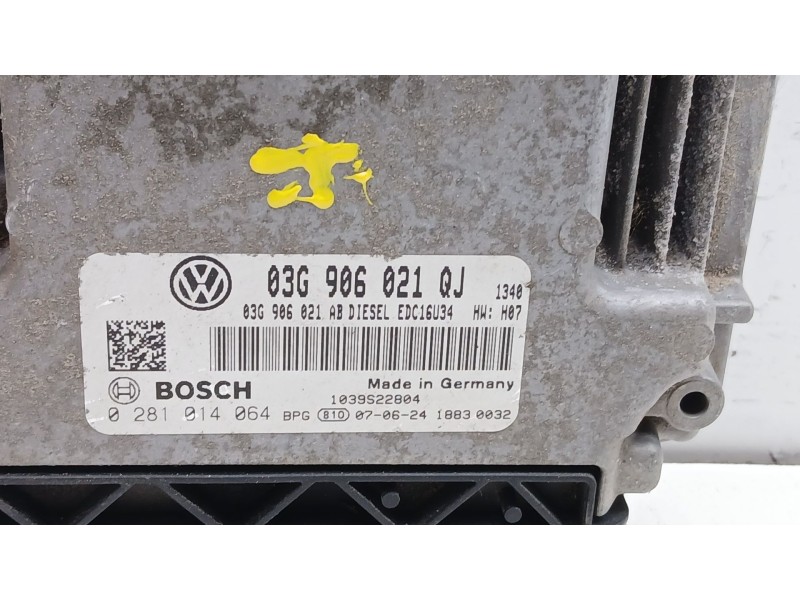 Recambio de centralita motor uce para volkswagen golf v variant (1k5) 1.9 tdi referencia OEM IAM 03g906021qj 0281014064 